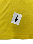 TOMMY JEANS T-Shirt CASUAL Με Κεντητό Λογότυπο ΚΙΤΡΙΝΟ MEΛΑΝΖΕ ΑΝΔΡΙΚΟ L