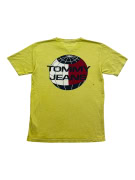 TOMMY JEANS T-SHIRT VINTAGE GLOBE LOGO ΚΙΤΡΙΝΟ ΑΝΔΡΙΚΟ S