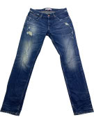 TOMMY JEANS JEANS DISTRESSED WASHED BLUE MEN PRE OWNED M