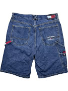TOMMY JEANS pantaloncini jeans stile carpenter anni \'90 blu unisex XL