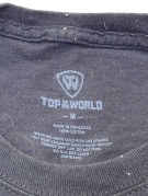 TOP OF THE WORLD GRAPHIC TEE COLLEGIATE BLACK UNISEX PRE OWNED M