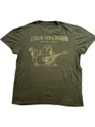 TRUE RELIGION T-SHIRT LOGO ΚΑΚΙ UNISEX M