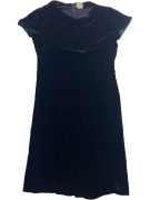 TRUSSARDI COLLECTION Φόρεμα VINTAGE Logo Μαύρο Γυναικείο IT 44 (≈ L)