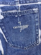 Trussardi Jeans Denim Παντελόνι Vintage Logo Μπλε Γυναικείο XS