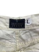 TRUSSARDI JEANS Παντελόνι Denim Canvas Vintage Logo Εκρού Ανδρικό L