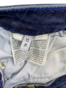 TRUSSARDI JEANS DENIM PANTS DISTRESSED LOGO BLUE WOMEN S