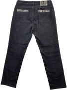 TRUSSARDI JEANS DENIM PANTS WITH STUDS GREY WOMENS S