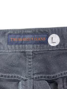 TRUSSARDI JEANS PANTALONI DENIM VINTAGE LOGO GRIGIO UOMO L