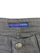 TRUSSARDI JEANS Pantaloni denim vintage con logo grigi da uomo L