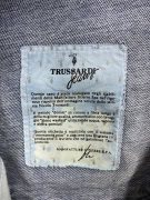 TRUSSARDI JEANS DENIM PANTS VINTAGE METAL LOGO BLUE MENS L