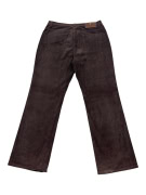 Trussardi Jeans Pantaloni in velluto a coste vintage marrone da donna M