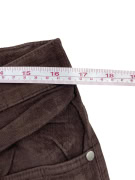 Trussardi Jeans Pantaloni in velluto a coste vintage marrone da donna M