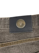 TRUSSARDI JEANS TROUSERS VINTAGE LOGO GREY MENS L