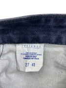TRUSSARDI JEANS VINTAGE DENIM TROUSERS LOGO BLUE WOMEN XS