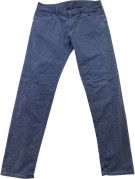 TRUSSARDI JEANS PANTALONI DENIM CLASSICO BLU LAVATO UOMO PRE OWNED L