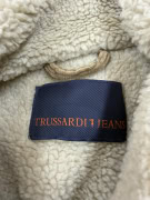 TRUSSARDI JEANS Giacca vintage in velluto a coste con fodera sherpa color cuoio da uomo M