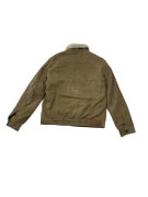 TRUSSARDI JEANS Giacca vintage in velluto a coste con fodera sherpa color cuoio da uomo M