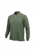 TRUSSARDI LONG SLEEVE POLO SHIRT CASUAL EMBROIDERED LOGO GREEN MENS XL