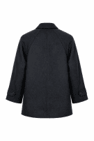 TRUSSARDI COAT MINIMAL BLACK MENS PRE OWNED XL