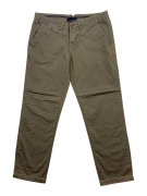 Trussardi Pantaloni chino casual minimal kaki da uomo L