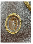 TRUSSARDI ΤΣΑΝΤΑ ΩΜΟΥ VINTAGE ΚΑΦΕ ΓΥΝΑΙΚΕΙΟ PRE OWNED