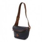 TRUSSARDI BORSA A SPALLA VINTAGE NAVY MARRONE DONNA PRE OWNED