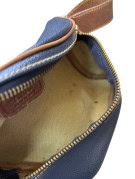TRUSSARDI BORSA A SPALLA VINTAGE NAVY MARRONE DONNA PRE OWNED