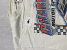 90S TULTEX GRAPHIC TEE RACING CREAM UNISEX PRE OWNED L