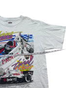 TULTEX T SHIRT GRAFICA VINTAGE RACING BIANCA UOMO PRE OWNED XL