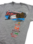 TYLER THOMPSON TNT T SHIRT RACING GRAPHIC ΓΚΡΙ UNISEX PRE OWNED M