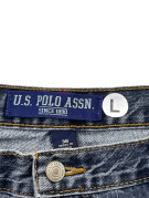 U S POLO ASSN BERMUDA DENIM RETRO BLU UOMO PRE OWNED L