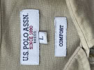U S POLO ASSN CAMICIA MINIMAL BEIGE UOMO PRE OWNED L
