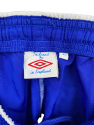 UMBRO PANTALONCINI VINTAGE CON LOGO BLU DA UOMO XL