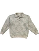 UNBRANDED ΠΛΕΚΤΟ ΠΟΛΟ RETRO CREAM UNISEX PRE OWNED S