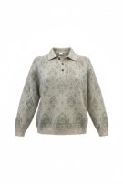UNBRANDED ΠΛΕΚΤΟ ΠΟΛΟ RETRO CREAM UNISEX PRE OWNED S