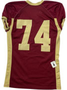 UNDER ARMOUR FOOTBALL JERSEY SPORTSWEAR BURGUNDY ΑΝΔΡΙΚΟ PRE OWNED M
