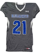 UNDER ARMOUR MAGLIA DA FOOTBALL SPORTY GRIGIO UOMO PRE OWNED M