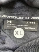 UNDER ARMOUR Felpa con cappuccio ColdGear nera da donna XL