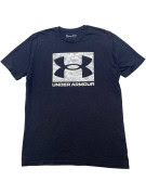 UNDER ARMOUR GRAPHIC T SHIRT SPORTSWEAR NAVY MEN PRE OWNED M