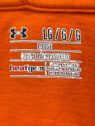 UNDER ARMOUR GRAPHIC TEE ORANGE MENS PRE OWNED L