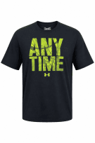UNDER ARMOUR GRAPHIC TEE STREETWEAR BLACK MEN PRE OWNED