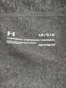 UNDER ARMOUR ΚΟΛΑΝ ΣΥΜΠΙΕΣΗΣ ATHLETIC CHARCOAL ΚΟΚΚΙΝΟ UNISEX PRE OWNED L