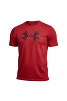 UNDER ARMOUR T SHIRT GRAPHIC RED MEN PRE OWNED L