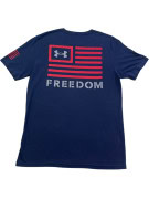 UNDER ARMOUR TEE FREEDOM NAVY MEN PRE OWNED S-M