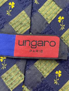 UNGARO ΓΡΑΒΑΤΑ CLASSIC NAVY ΠΡΑΣΙΝΟ ΑΝΤΡΙΚΟ PRE OWNED