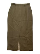 United Colors of Benetton Khaki Wool Midi Skirt Women’s Size S