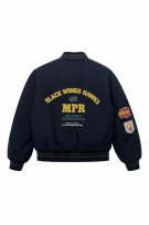 UNITORM BOMBER JACKET VINTAGE NAVY MEN PRE OWNED S