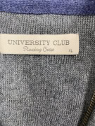 UNIVERSITY CLUB Knitted Full Zip Cardigan Casual With Logo Grey Men’s XL