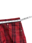UNKNOWN BRAND ΠΑΝΤΕΛΟΝΙ TARTAN ΚΟΚΚΙΝΟ UNISEX PRE OWNED M