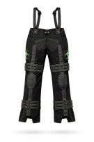 UNKNOWN SUSPENDER PANTS UTILITY BLACK UNISEX PRE OWNED